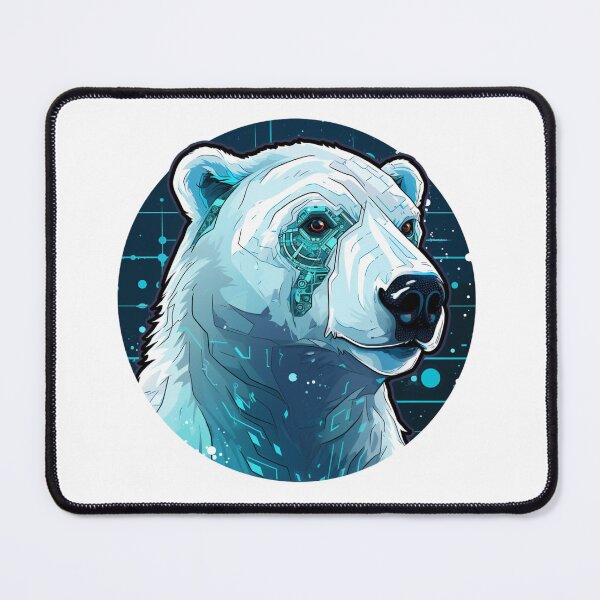 Item preview, Cyber Polar Bear // Polar Bear // Cool Animal // Cyber Animal // Future Animal Art // Animal Warrior // Animal Cute Art designed and sold by SMARTKIT DESIGNAGENCY.