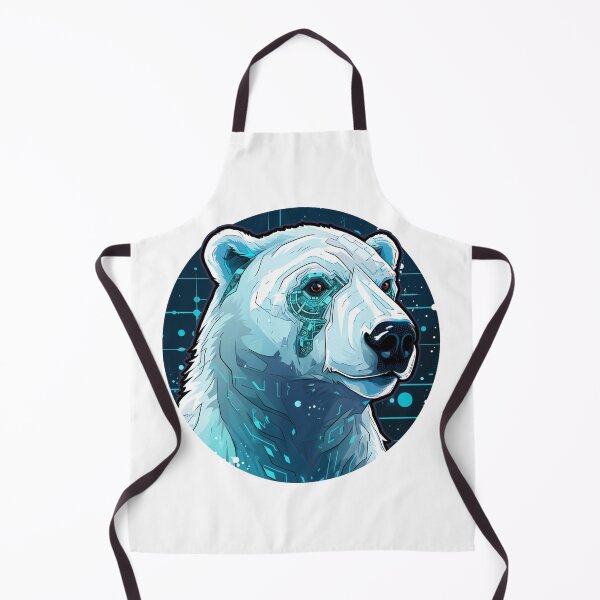Item preview, Cyber Polar Bear // Polar Bear // Cool Animal // Cyber Animal // Future Animal Art // Animal Warrior // Animal Cute Art designed and sold by SMARTKIT  DESIGNAGENCY.