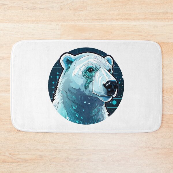 Item preview, Cyber Polar Bear // Polar Bear // Cool Animal // Cyber Animal // Future Animal Art // Animal Warrior // Animal Cute Art designed and sold by SMARTKIT  DESIGNAGENCY.