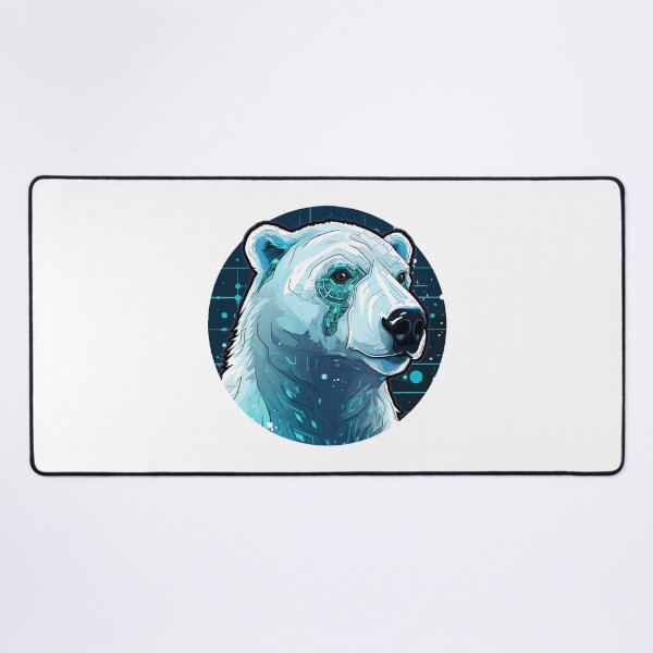 Item preview, Cyber Polar Bear // Polar Bear // Cool Animal // Cyber Animal // Future Animal Art // Animal Warrior // Animal Cute Art designed and sold by SMARTKIT DESIGNAGENCY.