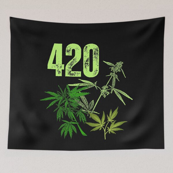 Artikelvorschau, Feiern Sie 420 Cannabis Marihuana Blätter Design entworfen und verkauft von EarthArtDesigns.