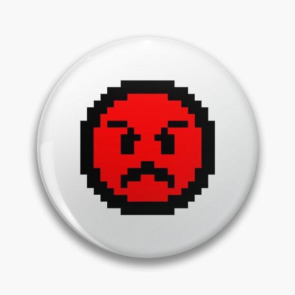 Item preview, Angry Face pixel art designed and sold by Polux Design.