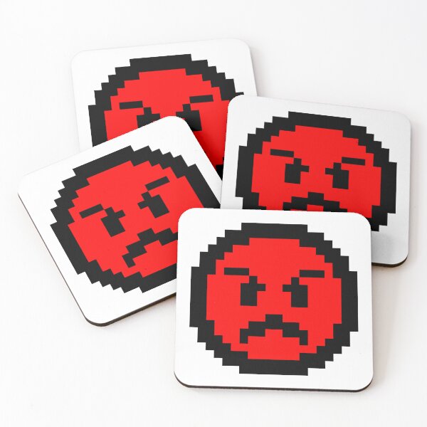 Item preview, Angry Face pixel art designed and sold by Polux Design.