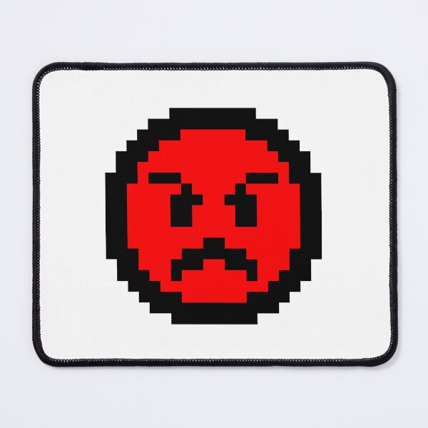 Item preview, Angry Face pixel art designed and sold by Polux Design.