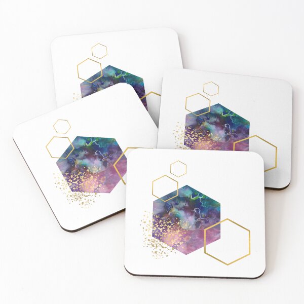 Item preview, purple abstract alcohol ink honeycomb design designed and sold by CreativeStrand.