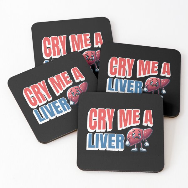 Item preview, Cry Me A Liver, Funny Medical Pun designed and sold by NinniSilver.