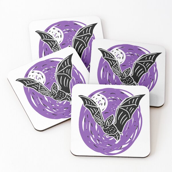 Item preview, Bat linocut-style designed and sold by Han44.