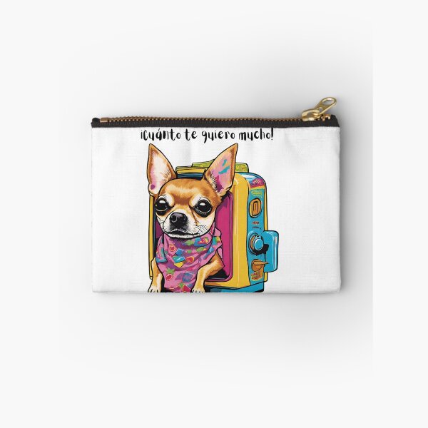 Aperçu de l'œuvre Pop art Clipart Dessin d’un chien Chihuahua sortant d’un téléviseur rétro créée et vendue par Wolvescreate.
