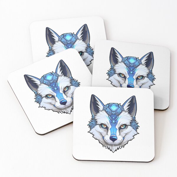 Item preview, Cyber Polar Fox // Polar Fox // Cool Animal // Cyber Animal // Future Animal Art // Animal Warrior // Animal Cute Art designed and sold by SMARTKIT  DESIGNAGENCY.