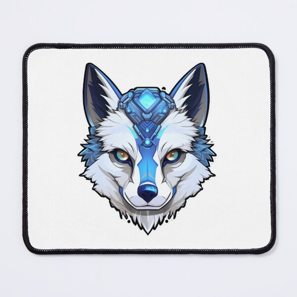 Item preview, Cyber Polar Fox // Polar Fox // Cool Animal // Cyber Animal // Future Animal Art // Animal Warrior // Animal Cute Art designed and sold by SMARTKIT  DESIGNAGENCY.