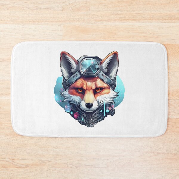 Item preview, Cyber Polar Fox // Polar Fox // Cool Animal // Cyber Animal // Future Animal Art // Animal Warrior // Animal Cute Art designed and sold by SMARTKIT  DESIGNAGENCY.