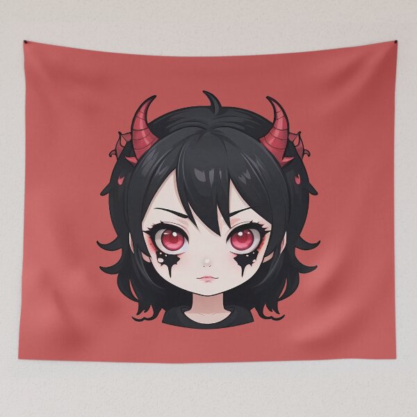 Item preview, Alt Girl Aesthetic - Cute Demon Girl designed and sold by MadnessEnvelope.