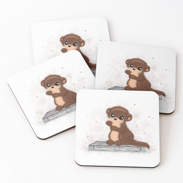 Item preview, cute fluffy otter designed and sold by Pezi-Creation.