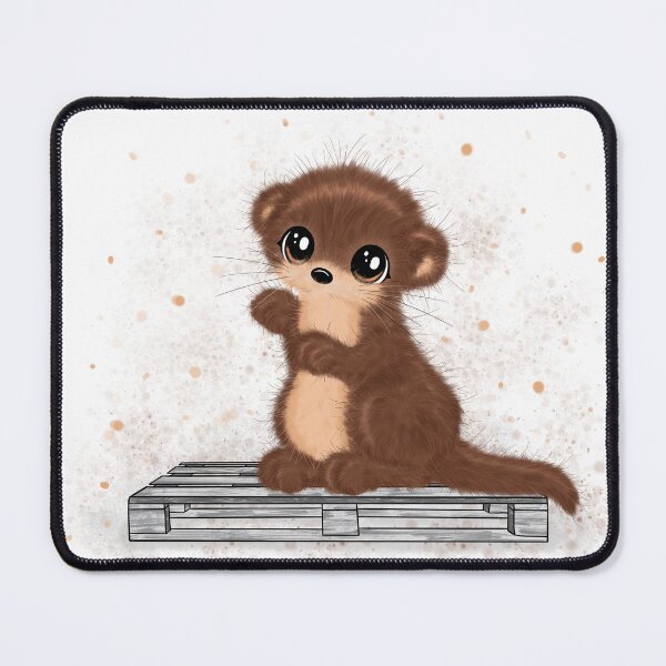 Item preview, cute fluffy otter designed and sold by Pezi-Creation.