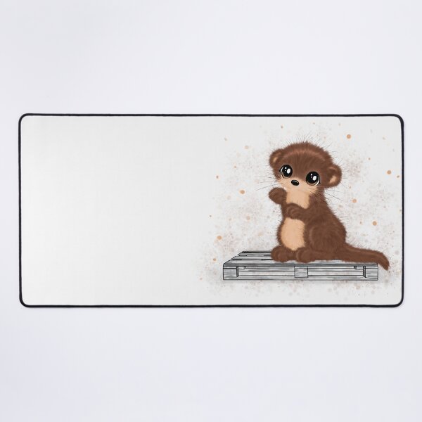 Item preview, cute fluffy otter designed and sold by Pezi-Creation.