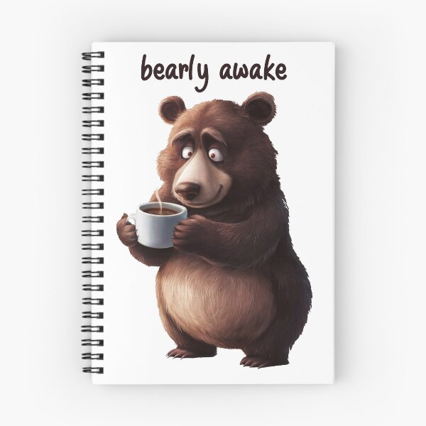 Item preview, bearly awake designed and sold by FreshArtFusion.