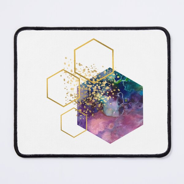 Item preview, Purple abstract alcohol ink honeycomb design designed and sold by CreativeStrand.