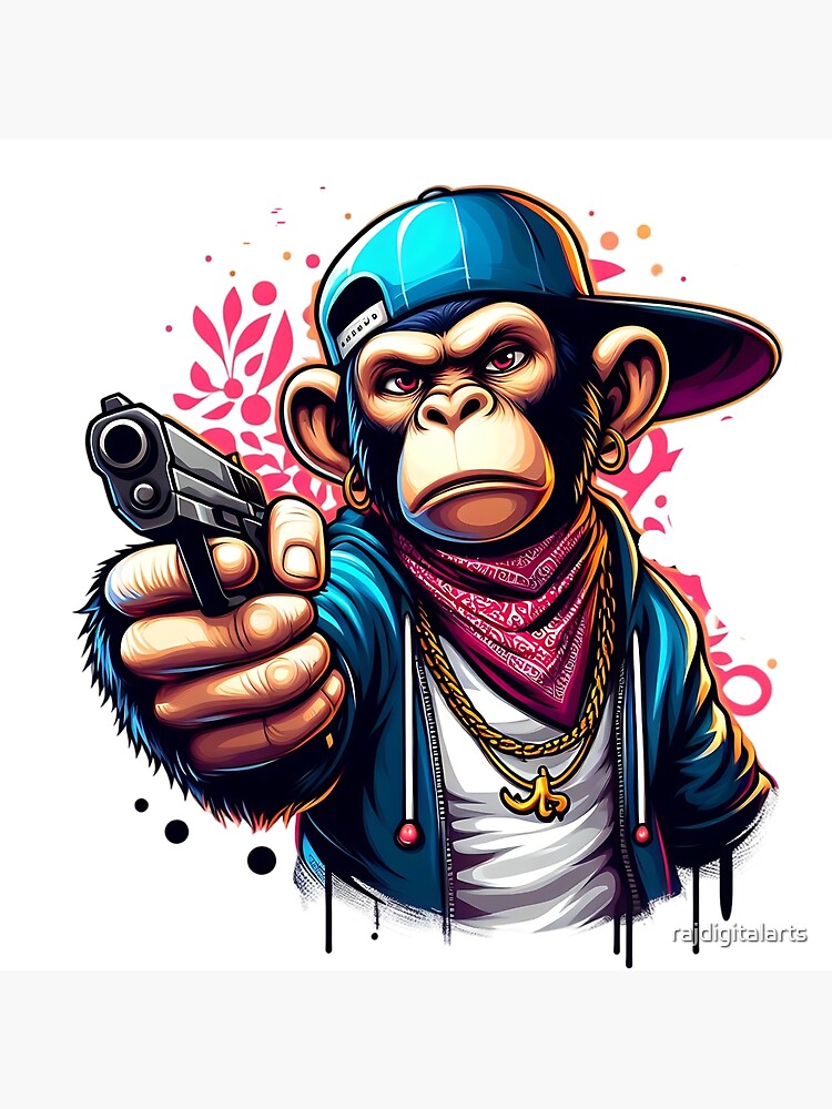 Gangster Monkey Cartoon