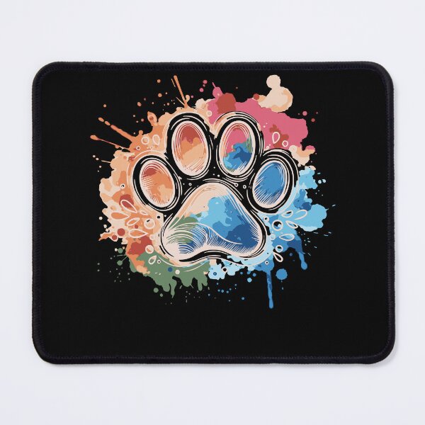 Item preview, Dog paw print mono line pet footprint minimal design, paw print master, unconditional, love, minimal style, pet lovers, animal lovers, dog lovers designed and sold by Collagedream.