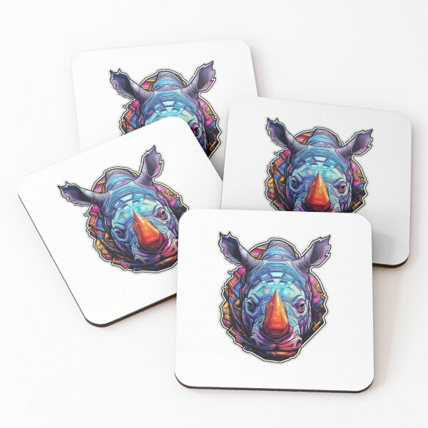 Item preview, Cyber Rhino // Rhino // Cool Animal // Cyber Animal // Future Animal Art // Animal Warrior // Animal Cute Art designed and sold by SMARTKIT  DESIGNAGENCY.