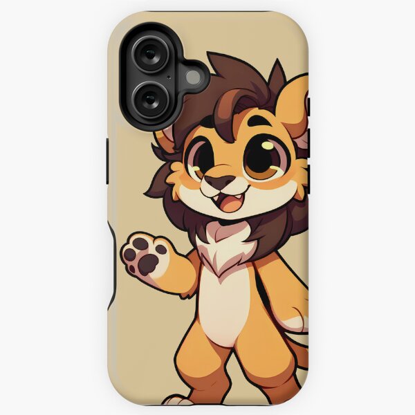 Item preview, Cute Chibi Lion Anthro Furry Art designed and sold by BlueBullBazaar.