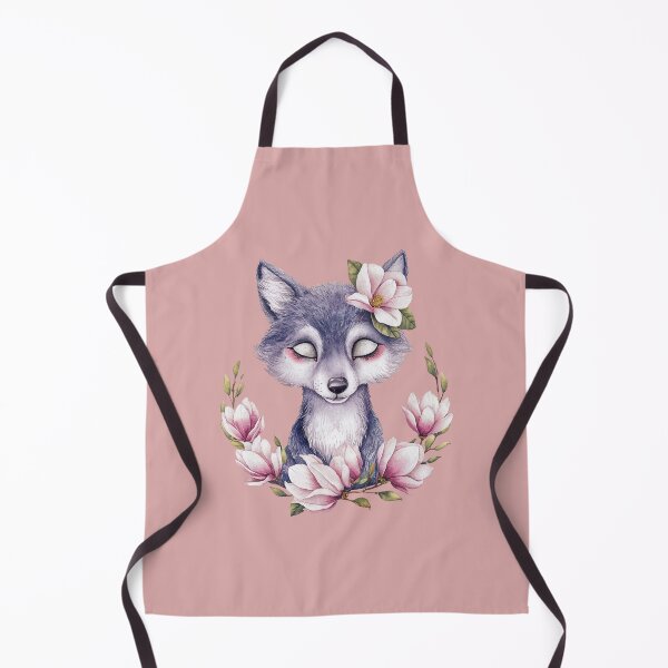 Item preview, Lovely wolf with magnolias designed and sold by Tajdi.