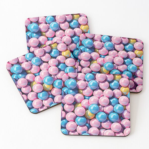 Aperçu de l'œuvre Colorful Bubblegum Balls Pattern créée et vendue par TheArtOfPat.