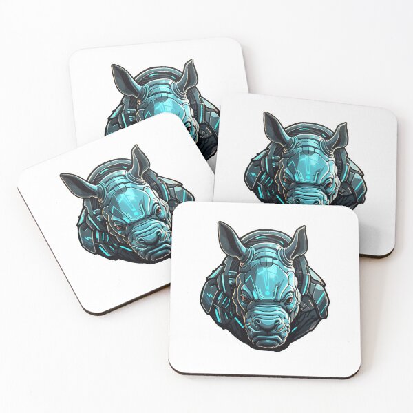 Item preview, Cyber Rhino // Rhino // Cool Animal // Cyber Animal // Future Animal Art // Animal Warrior // Animal Cute Art designed and sold by SMARTKIT  DESIGNAGENCY.