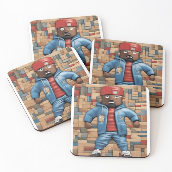 Item preview, Pop Art Portrait of Block Head Figure Urban Art Style Hip hop motif designed and sold by Wolvescreate.