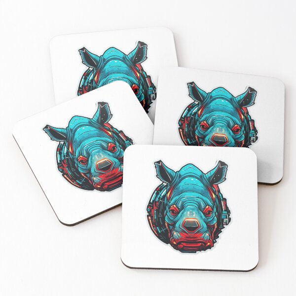Item preview, Cyber Rhino // Rhino // Cool Animal // Cyber Animal // Future Animal Art // Animal Warrior // Animal Cute Art designed and sold by SMARTKIT  DESIGNAGENCY.