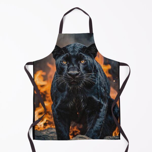 Item preview, A fierce Black panther with all its beauty and strength jumping designed and sold by arjad3n.