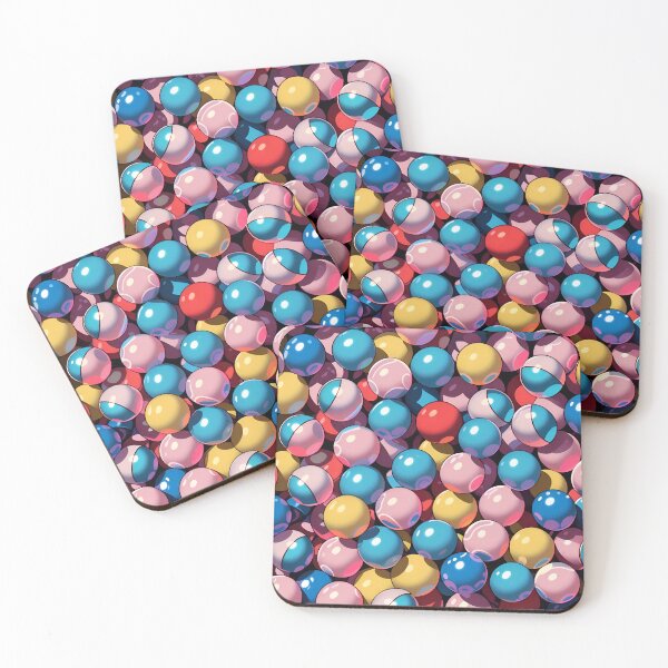 Aperçu de l'œuvre Colorful Bubblegum Balls Pattern créée et vendue par TheArtOfPat.