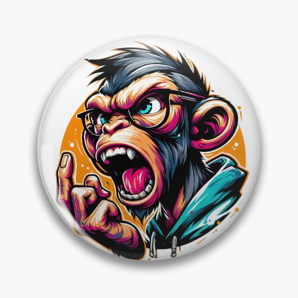 Item preview, angry monkey designed and sold by rajdigitalarts.