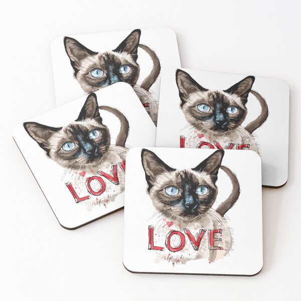Item preview, Siamese cat designed and sold by Liededrom..