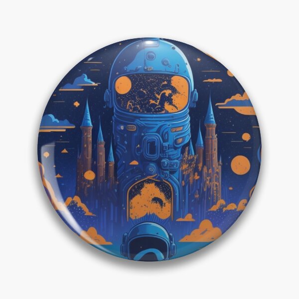 Item preview, Astronaut in Magical Galaxy designed and sold by TondoMeander.