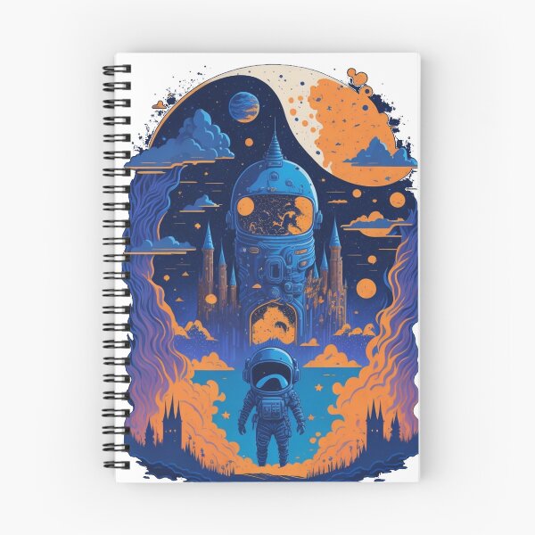 Item preview, Astronaut in Magical Galaxy designed and sold by TondoMeander.