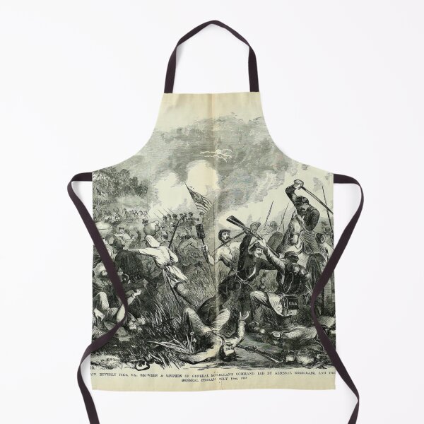 Item preview, American Civil War - Battle of Rich Mountain - 1861 - Vintage Black and White Drawing designed and sold by TheHappyK.