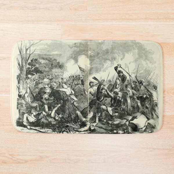 Item preview, American Civil War - Battle of Rich Mountain - 1861 - Vintage Black and White Drawing designed and sold by TheHappyK.