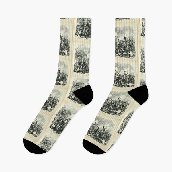 Item preview, American Civil War - Battle of Rich Mountain - 1861 - Vintage Black and White Drawing designed and sold by TheHappyK.