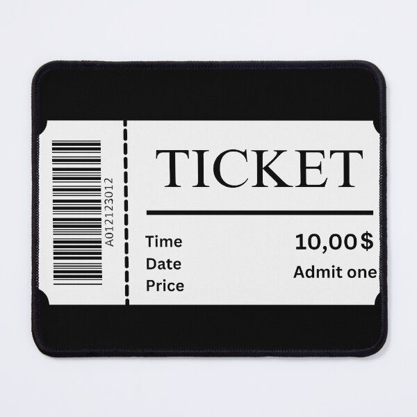Item preview, Cinematic Nostalgia - Vintage Movie Ticket designed and sold by DeCodeArtShop.