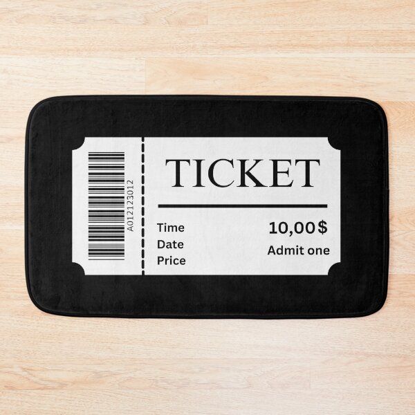 Item preview, Cinematic Nostalgia - Vintage Movie Ticket designed and sold by DeCodeArtShop.