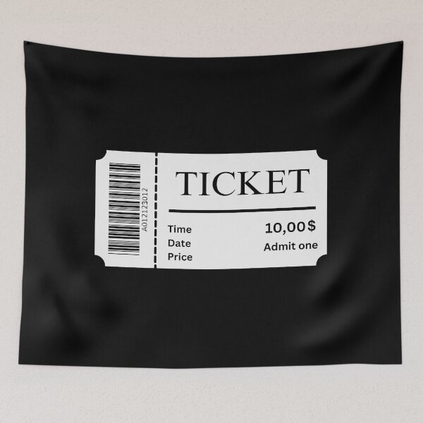 Item preview, Cinematic Nostalgia - Vintage Movie Ticket designed and sold by DeCodeArtShop.