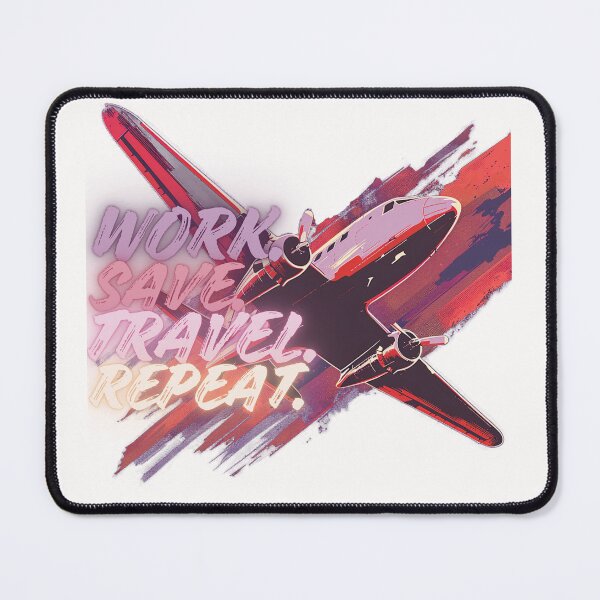 Item preview, work save travel repeat designed and sold by QueerPenguin.