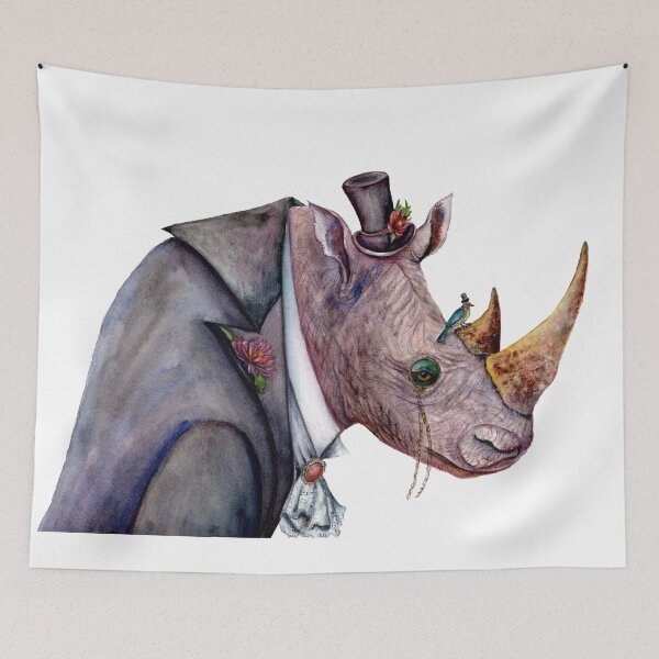Item preview, Victorian Gentleman Rhinoceros designed and sold by Goosi Art.