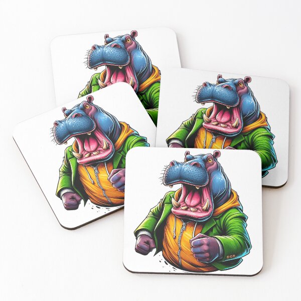 Item preview, cool hippo designed and sold by rajdigitalarts.