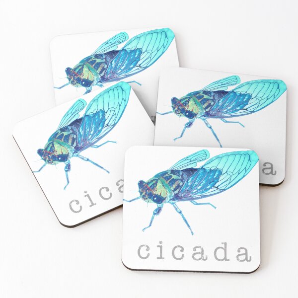 Item preview, Cicada and Cidadas or Cicala bug after a long hibernation underground as a symbol of nature and entomology education for large bugs. designed and sold by lightidea.