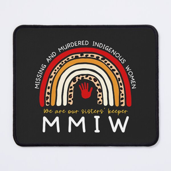 Item preview, MMIW Missing and Murdered Indigenous Women Rainbow Red Hand designed and sold by HowToCanadian.