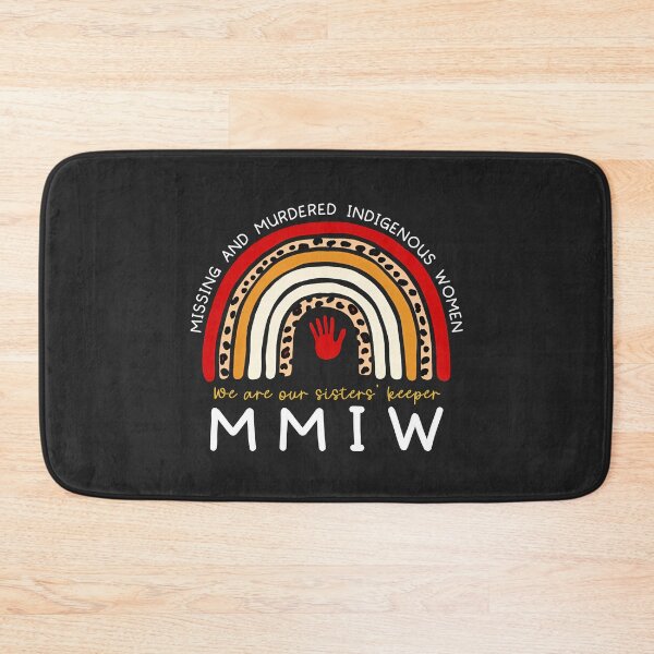 Item preview, MMIW Missing and Murdered Indigenous Women Rainbow Red Hand  designed and sold by HowToCanadian.