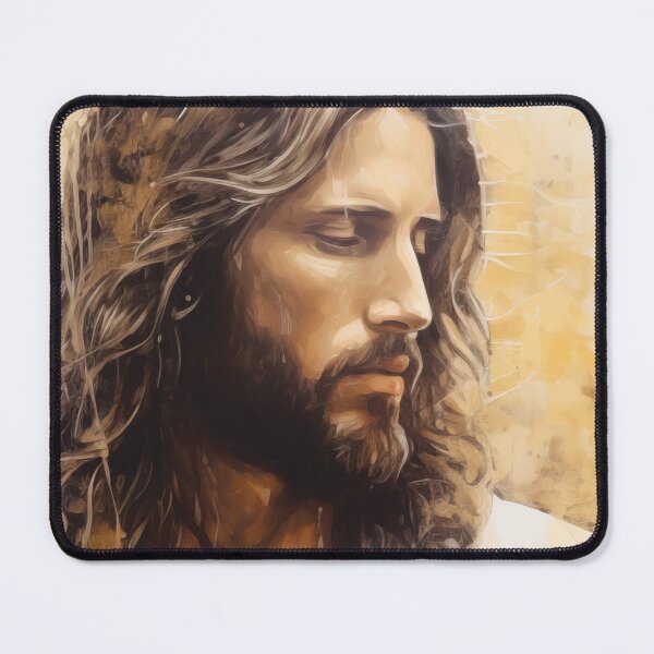 Item preview, Jesus Christ painting, Golden Light, Resurrection of Jesus, Christian Art, Spiritual, Ashtar Command designed and sold by Larah Vidotto.