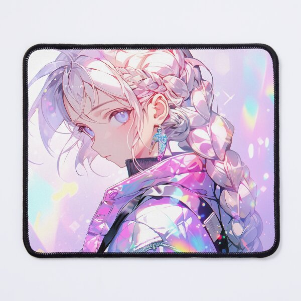 Item preview, Pastel Cyberbraid Glimmer Anime Girl designed and sold by bubblegoth.